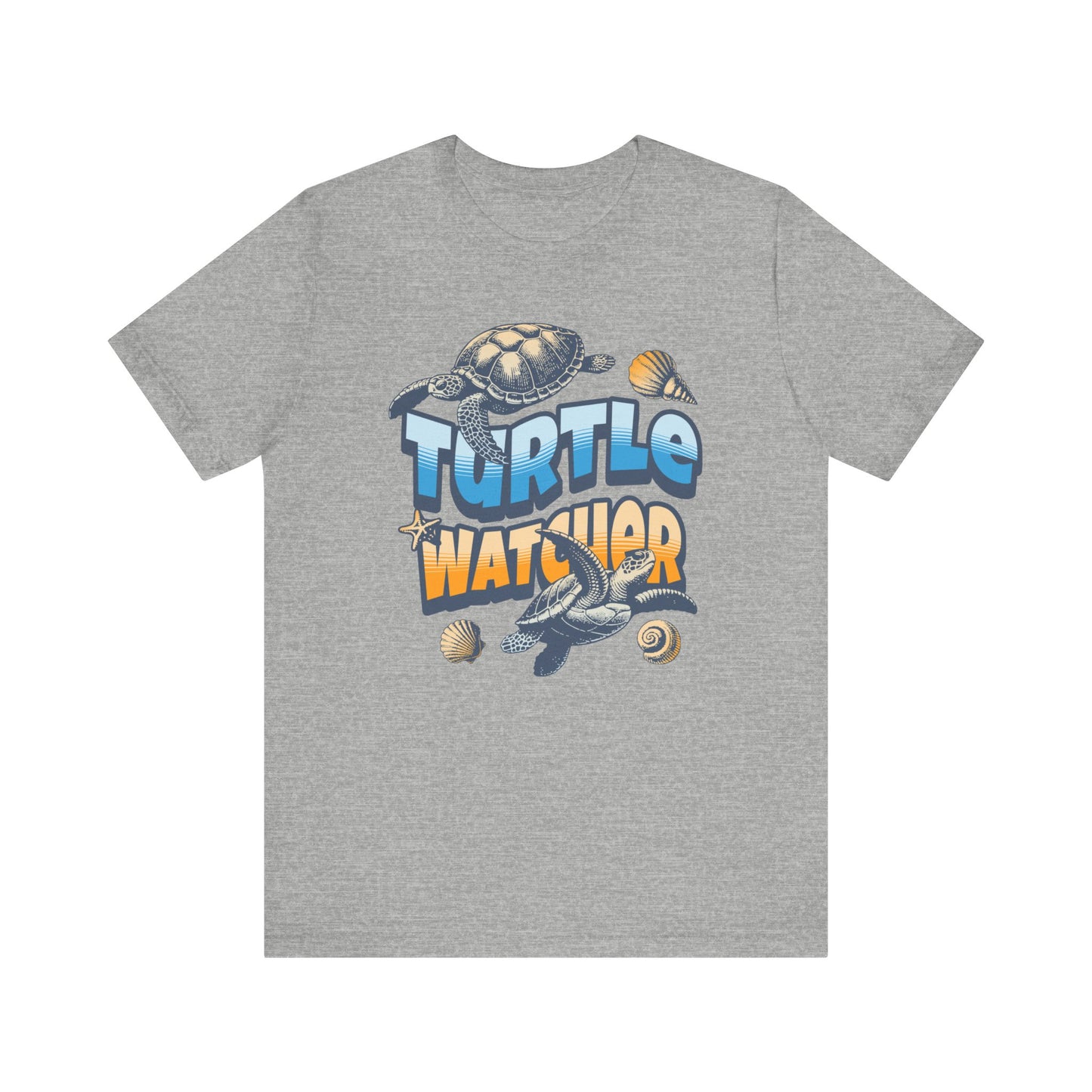 Turtle Watcher Unisex Jersey Short Sleeve Tee. Great gift for the nature lover. Birthday gift. Head to the beach to see the turtles