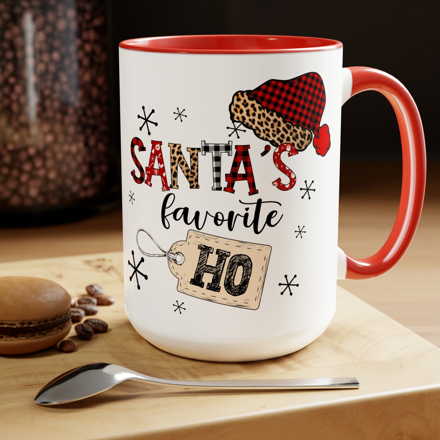 Santa's Favorite Ho | Fun Christmas Mug | Coffee Mugs, 15oz | 2 colors to choose from