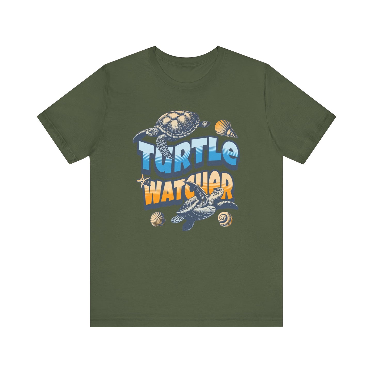 Turtle Watcher Unisex Jersey Short Sleeve Tee. Great gift for the nature lover. Birthday gift. Head to the beach to see the turtles