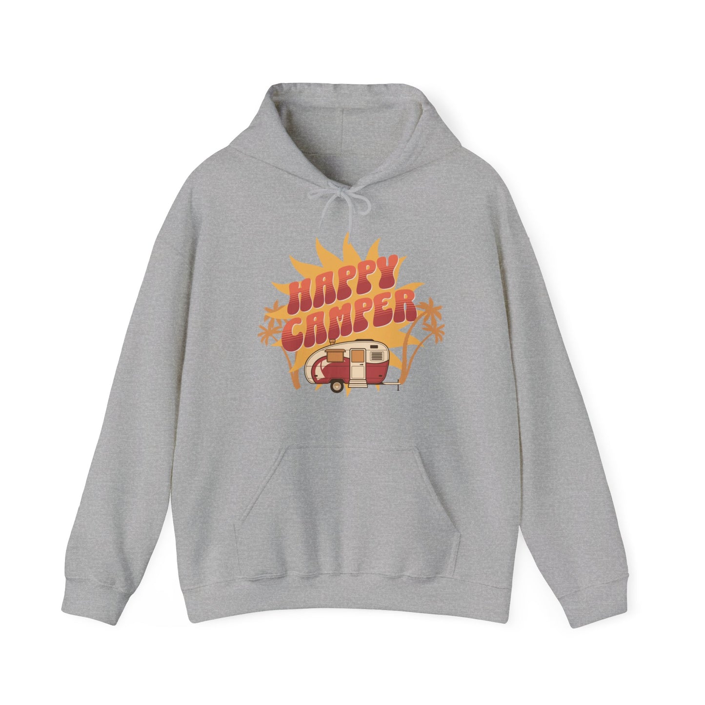 Happy Camper Unisex Hooded Sweatshirt