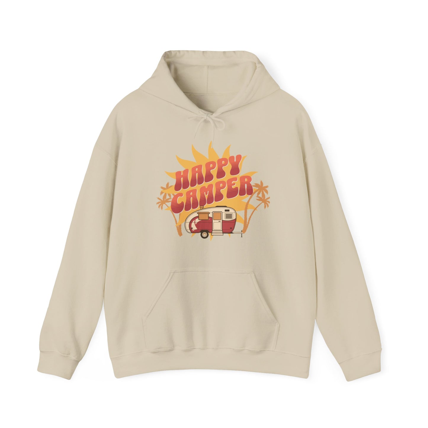 Happy Camper Unisex Hooded Sweatshirt