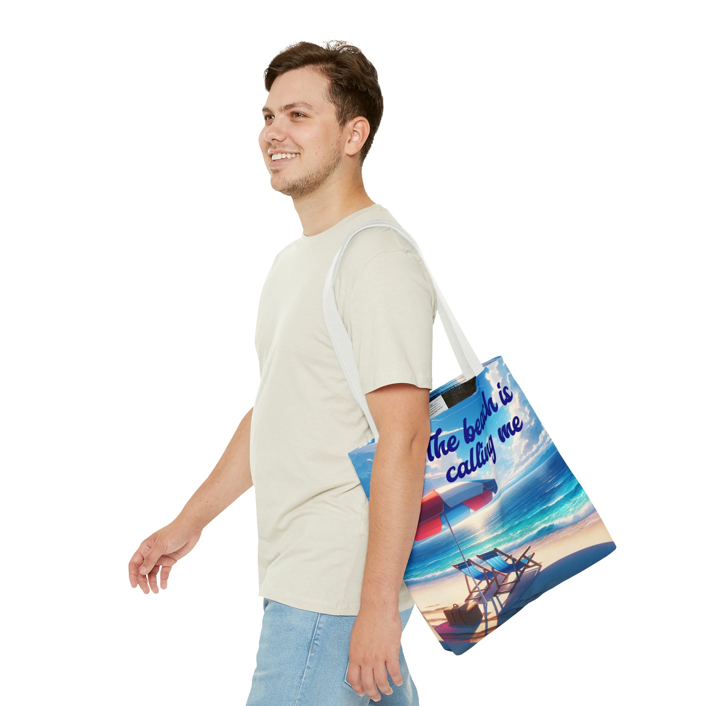 The Beach is Calling Me design Tote Bag