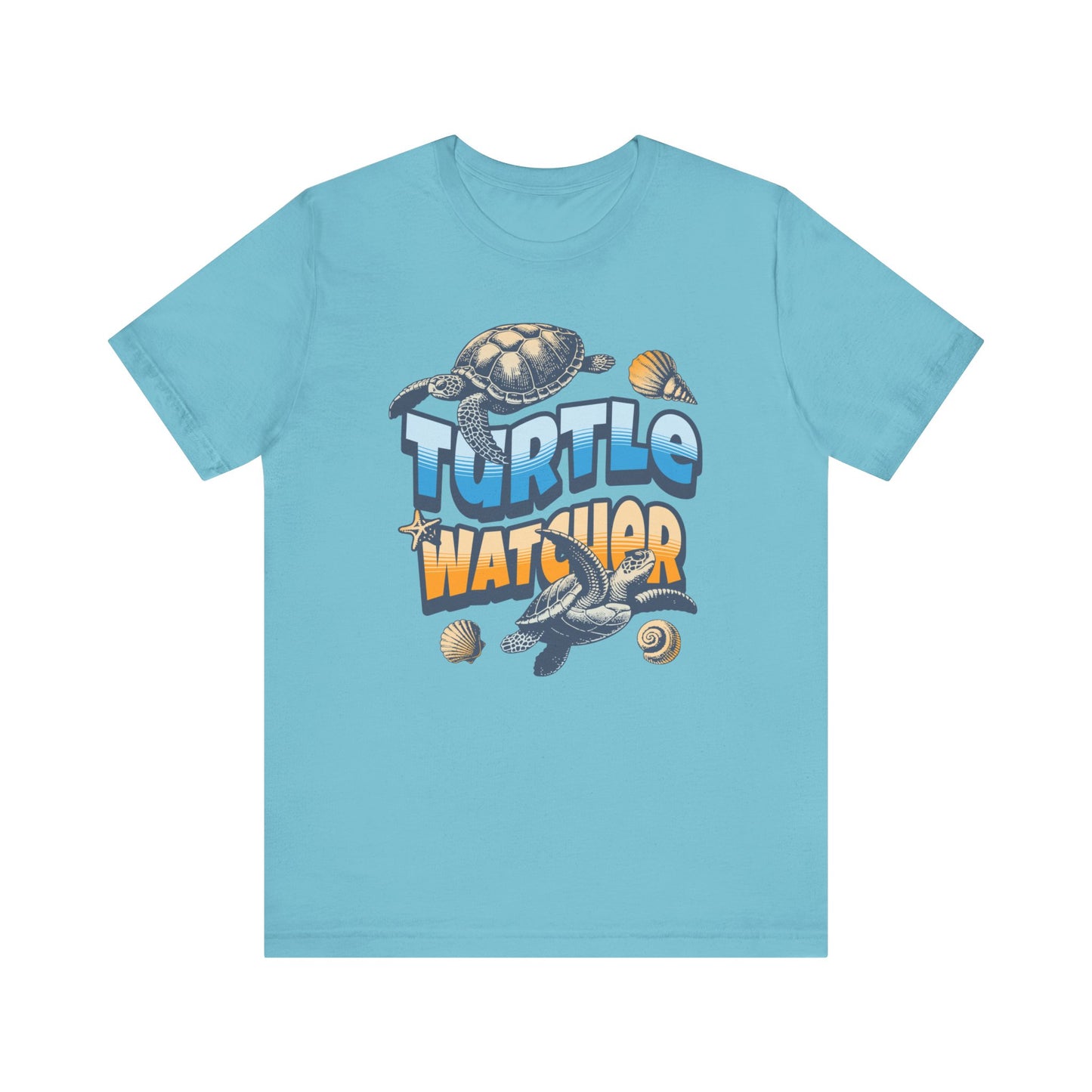 Turtle Watcher Unisex Jersey Short Sleeve Tee. Great gift for the nature lover. Birthday gift. Head to the beach to see the turtles