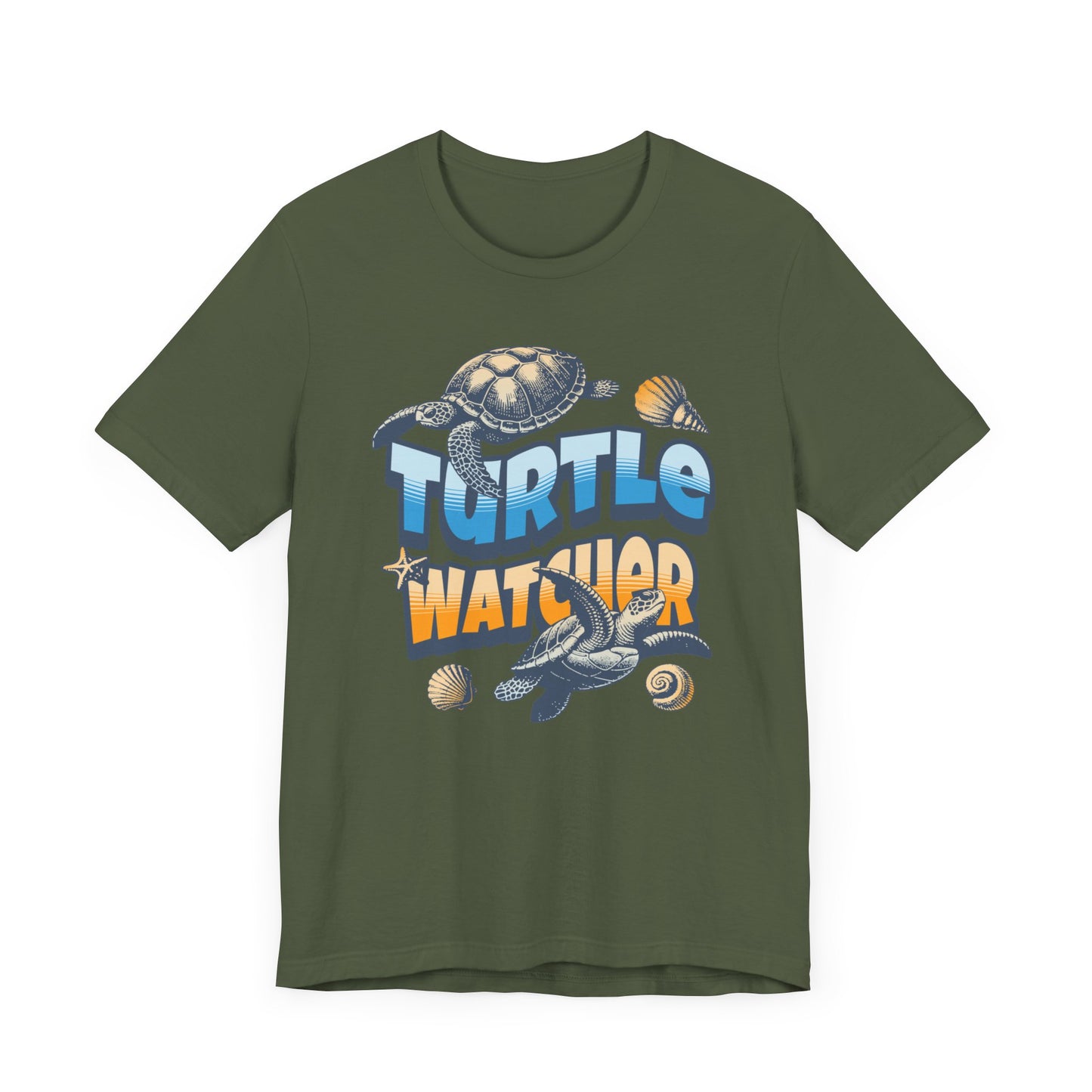 Turtle Watcher Unisex Jersey Short Sleeve Tee. Great gift for the nature lover. Birthday gift. Head to the beach to see the turtles