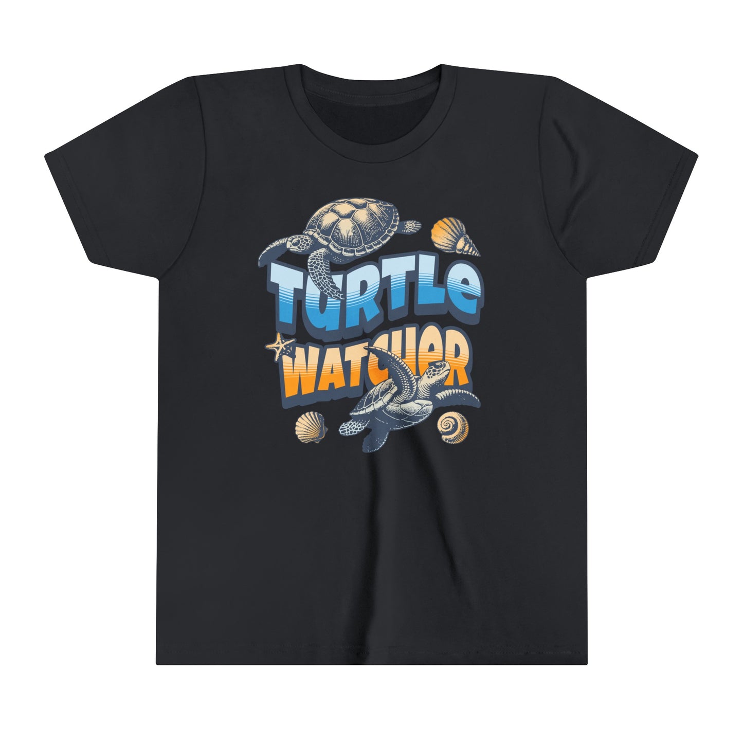 Turtle Watcher Youth Short Sleeve Tee. Great birthday gift for the nature lover.