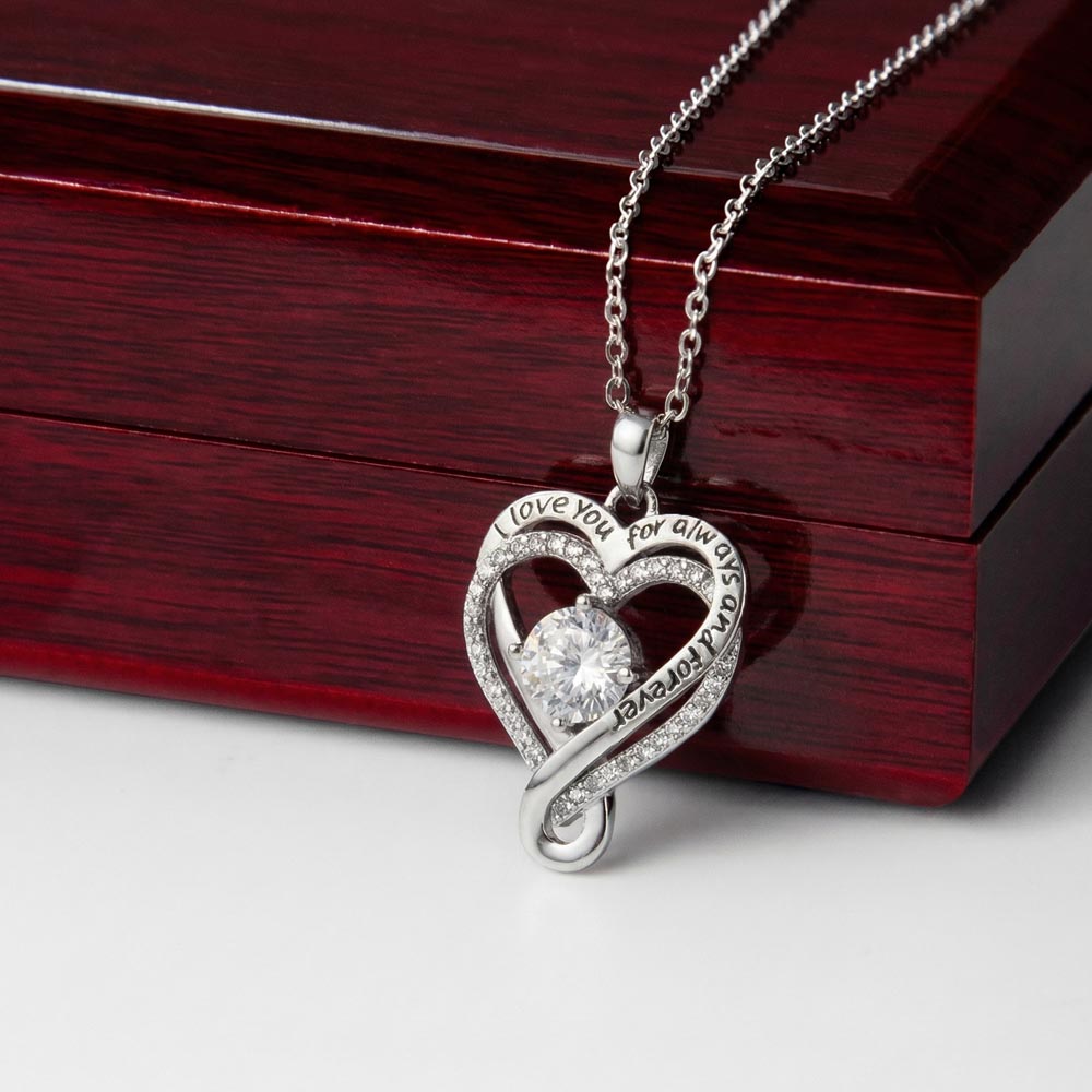 To the love of my life. Love always necklace.