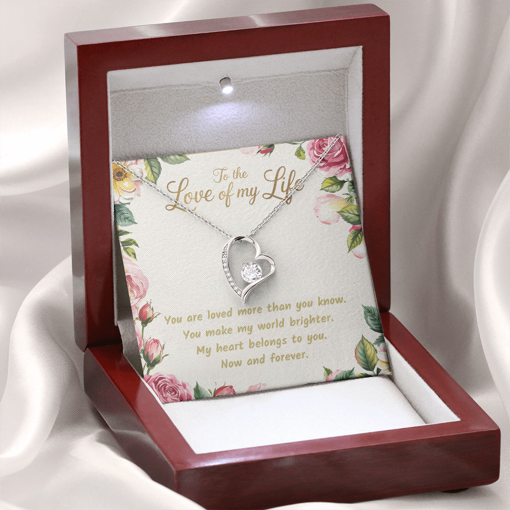 To the Love of My Life. Forever Love Necklace