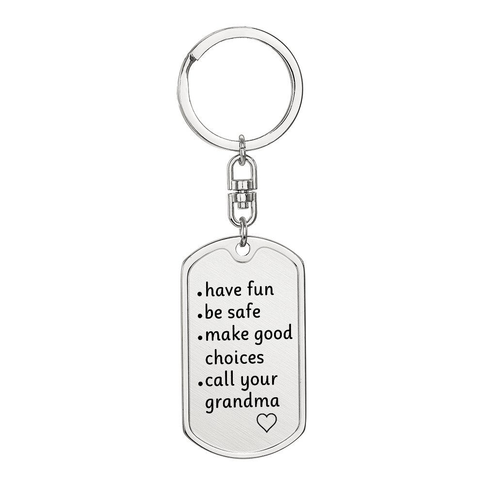 Personalized key chain.
