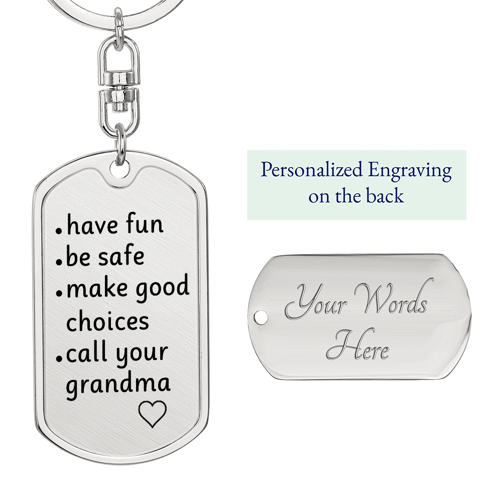 Personalized key chain.