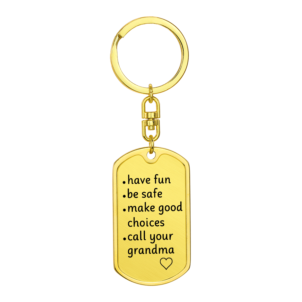 Personalized key chain.