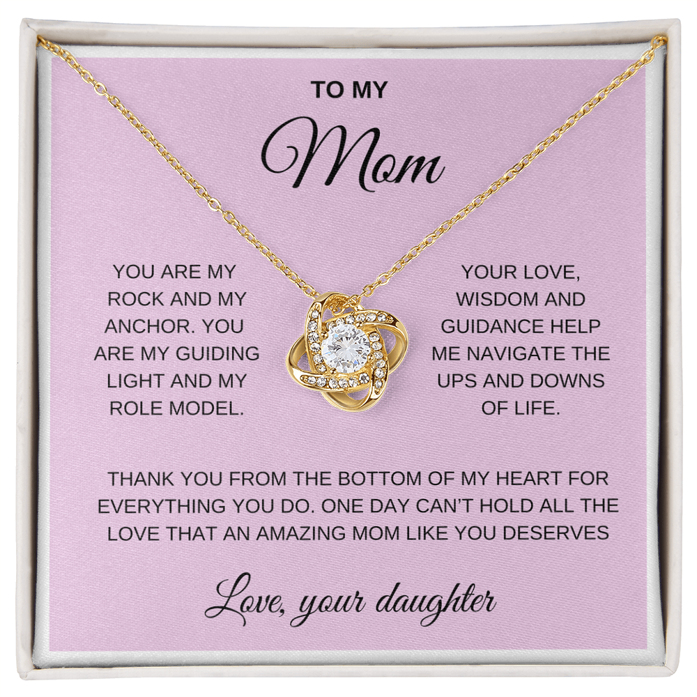 To my Mom, Love Knot necklace