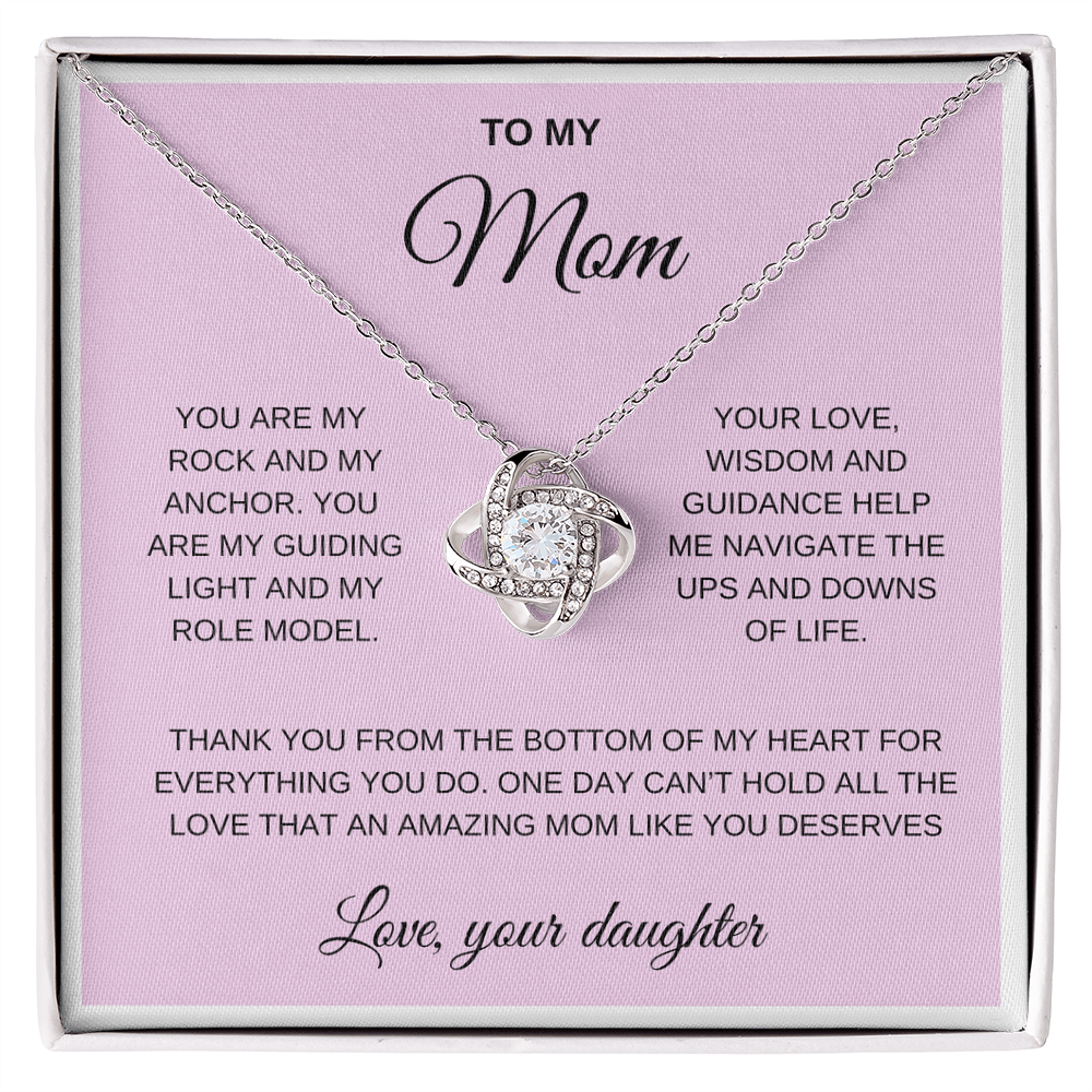 To my Mom, Love Knot necklace