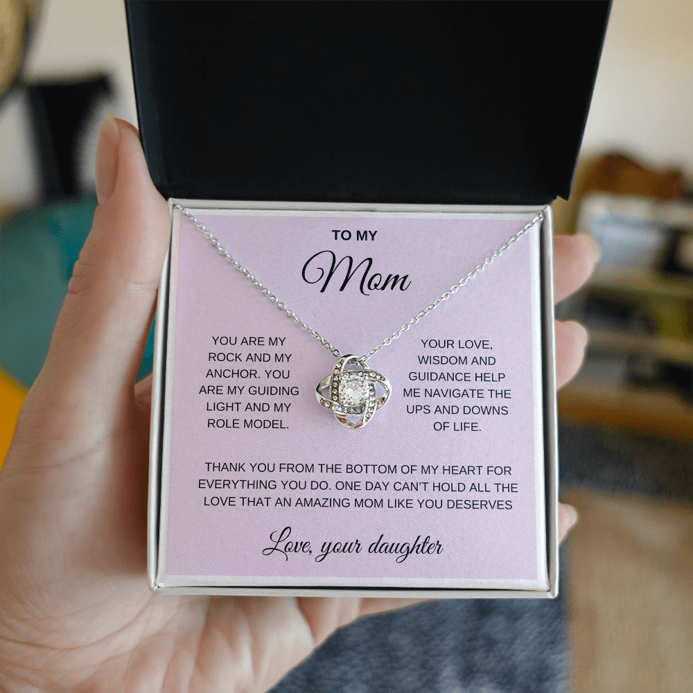 To my Mom, Love Knot necklace