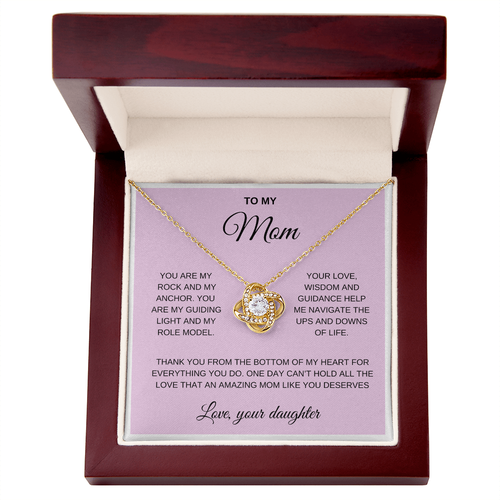 To my Mom, Love Knot necklace