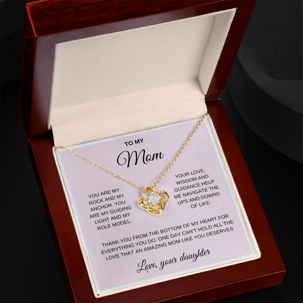 To my Mom, Love Knot necklace