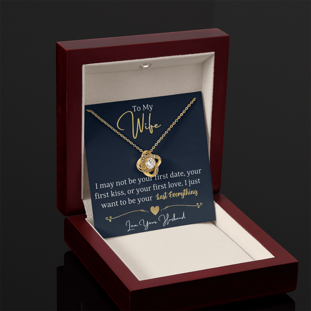 To my wife - love knot necklace
