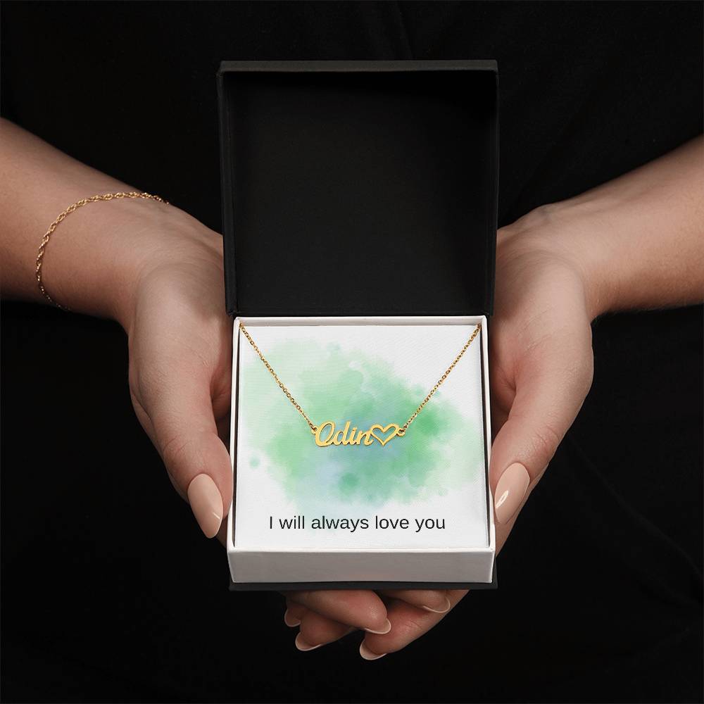 Always love you name necklace