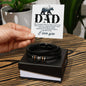 Father's Day gift. Leather bracelet to show Dad how much you love him. With Message Card
