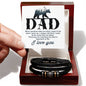 Father's Day gift. Leather bracelet to show Dad how much you love him. With Message Card