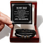 Father's Day gift from Daughter. Leather bracelet to show Dad how much you love him