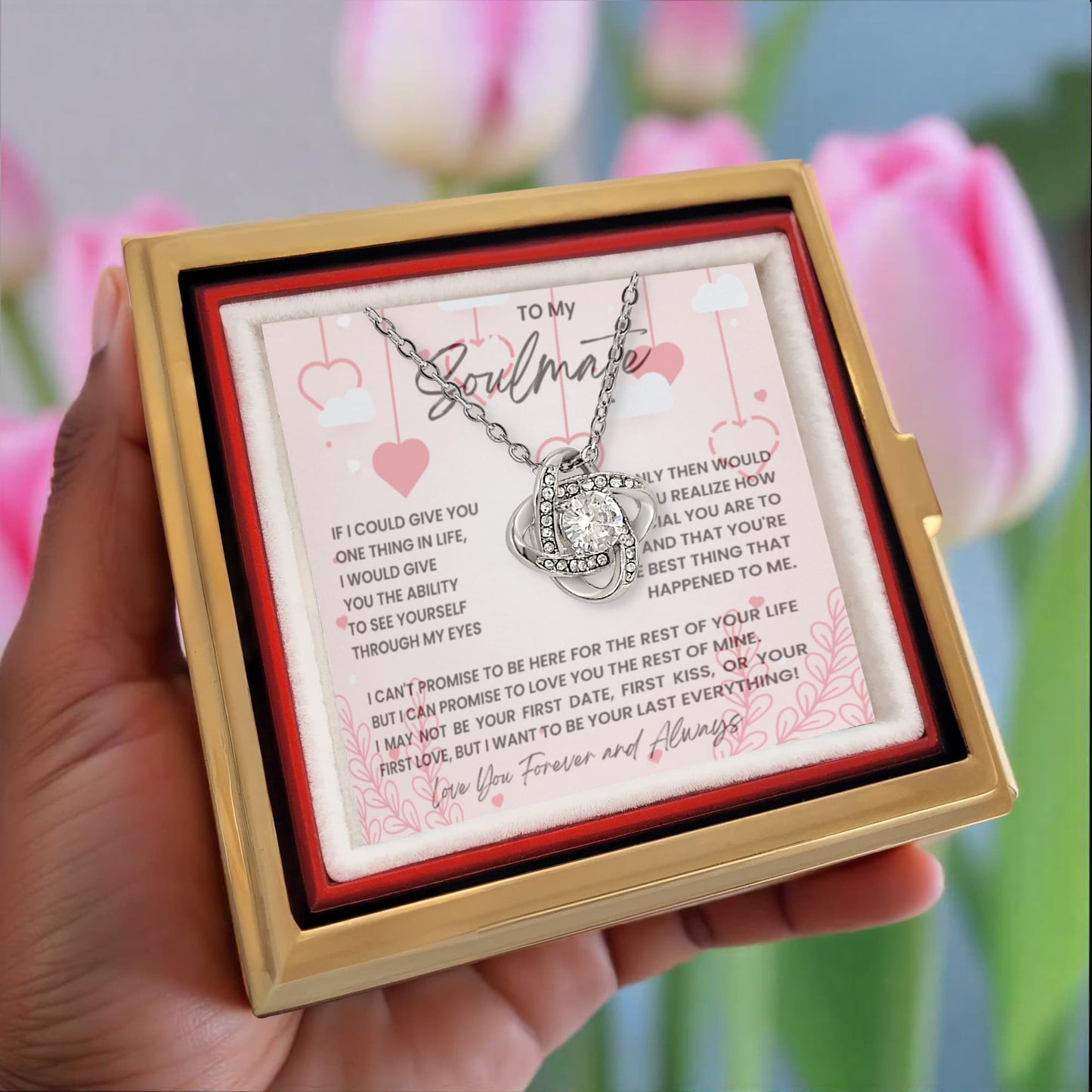 To My Soulmate in Rotating Rose Box