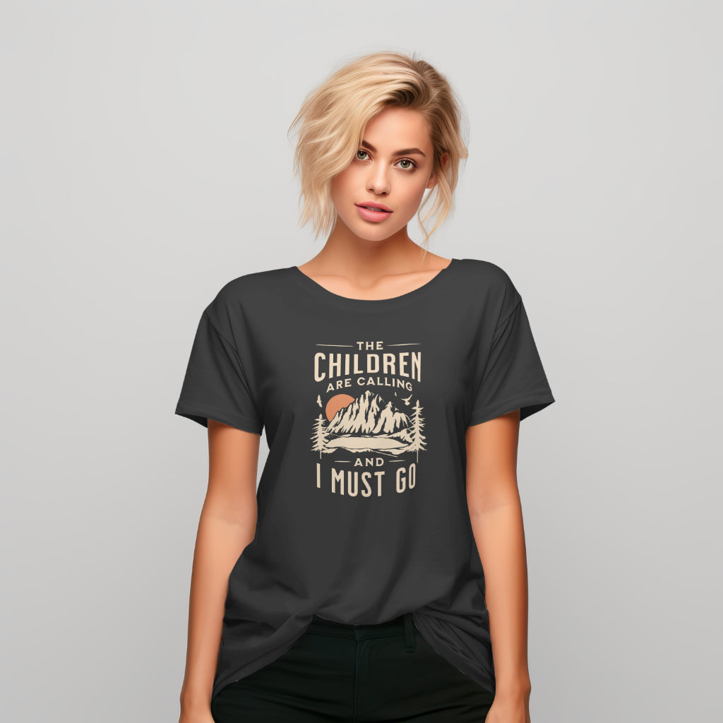 Children are calling. Mom Dad Unisex Softstyle T-Shirt