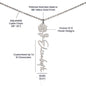 My Daughter. You are a Unique and Beautiful Individual. Be Proud of Who You Are. Personalize birth flower and name
