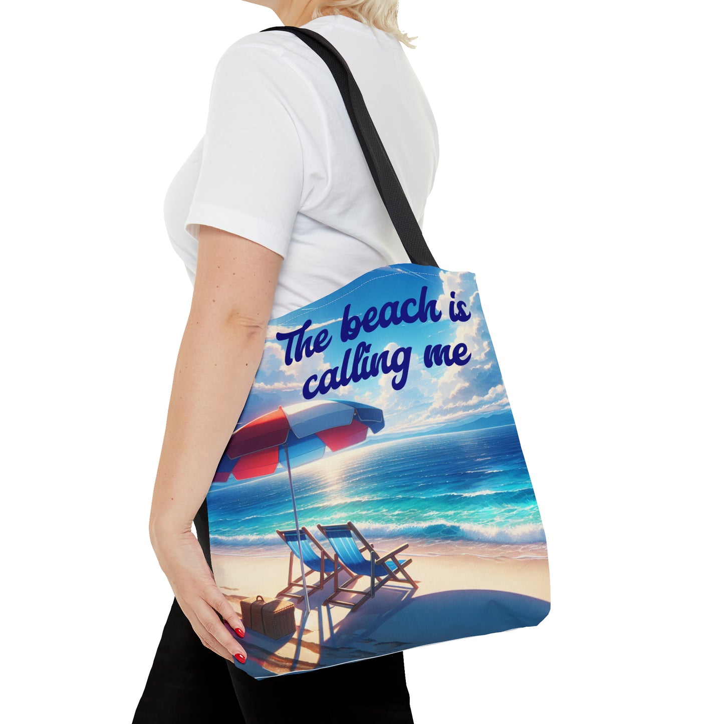 The Beach is Calling Me design Tote Bag