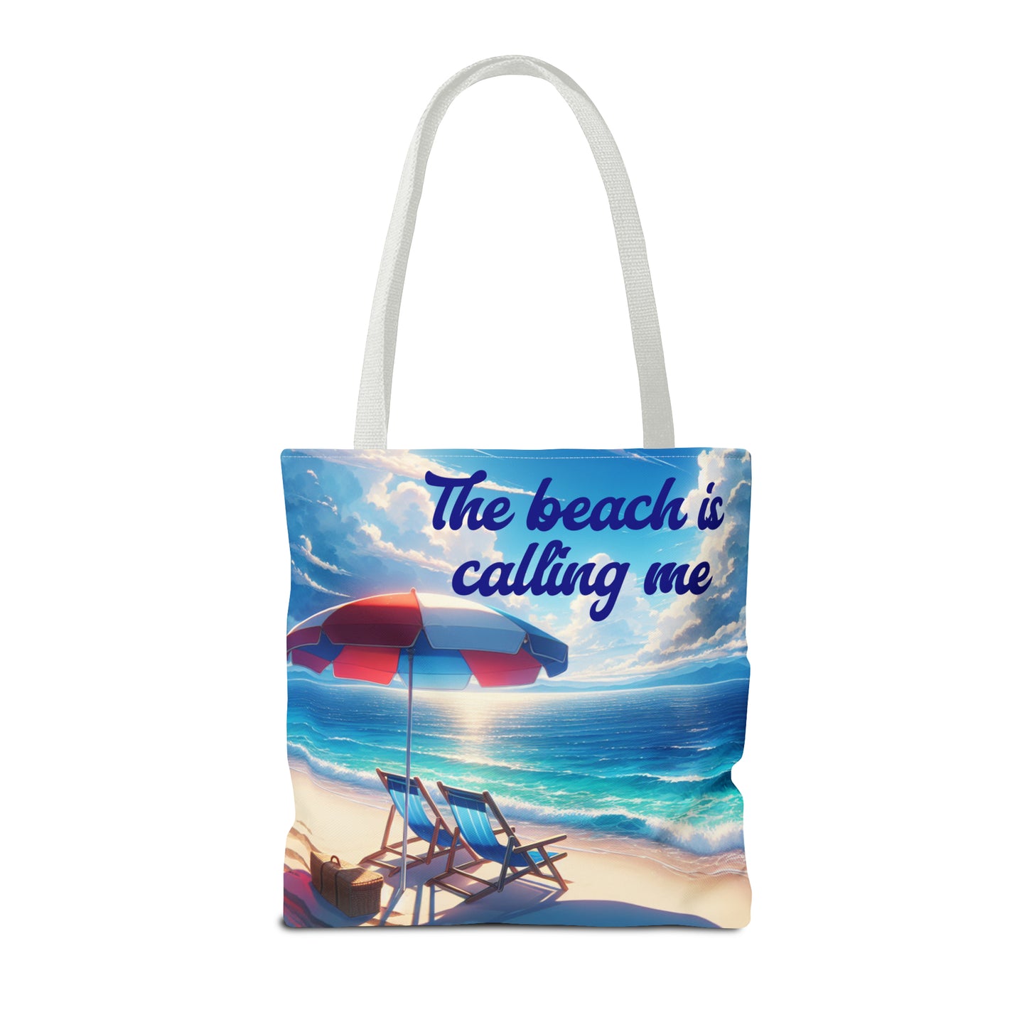 The Beach is Calling Me design Tote Bag
