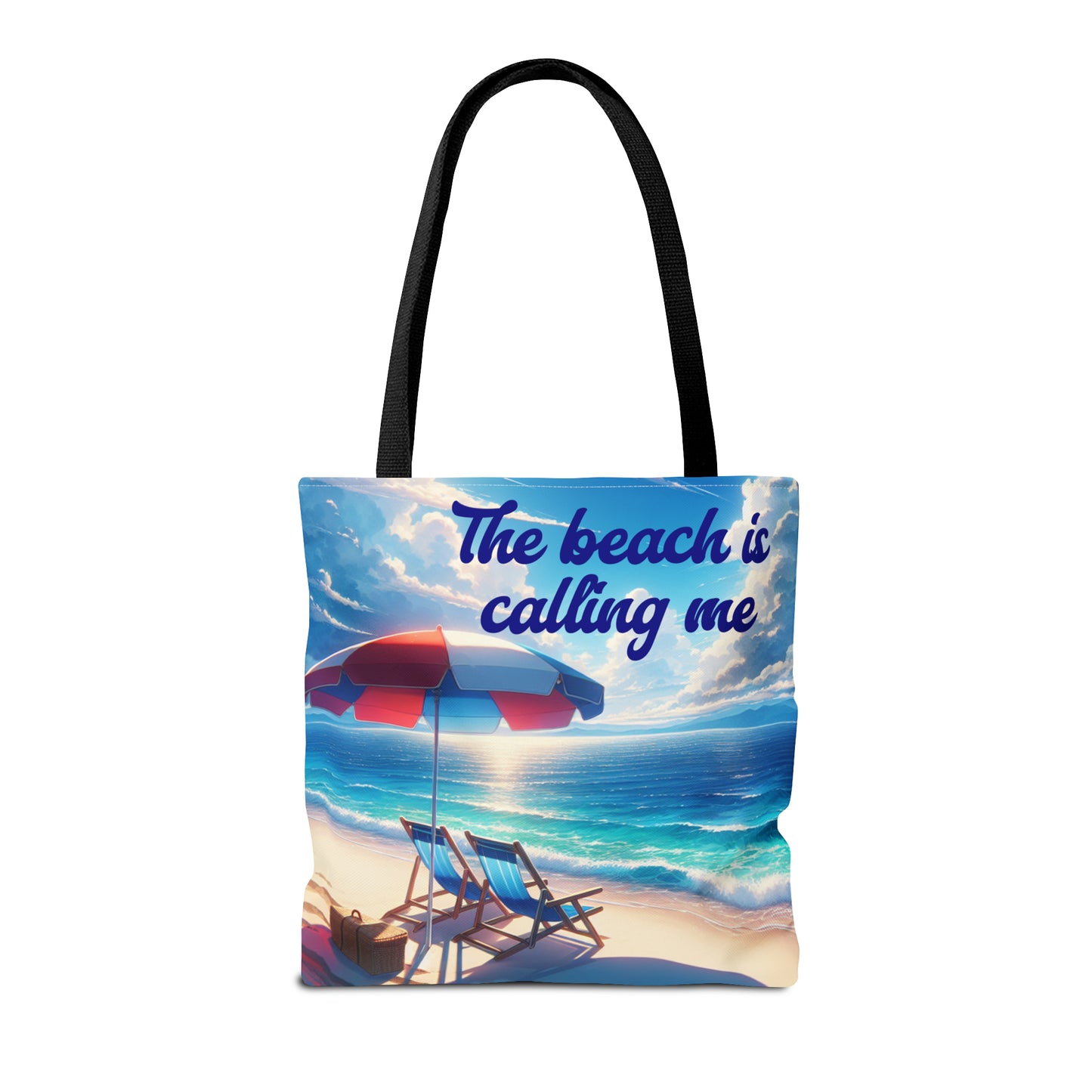 The Beach is Calling Me design Tote Bag