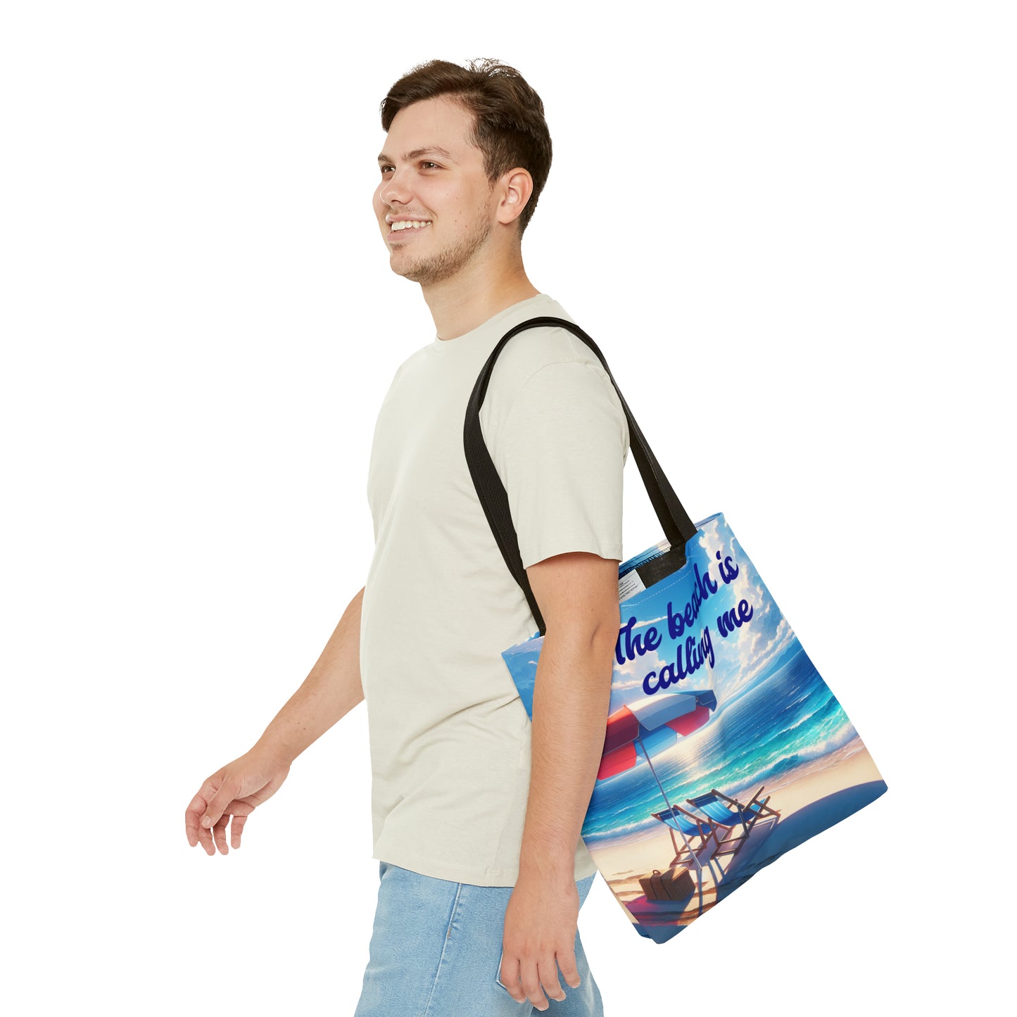 The Beach is Calling Me design Tote Bag