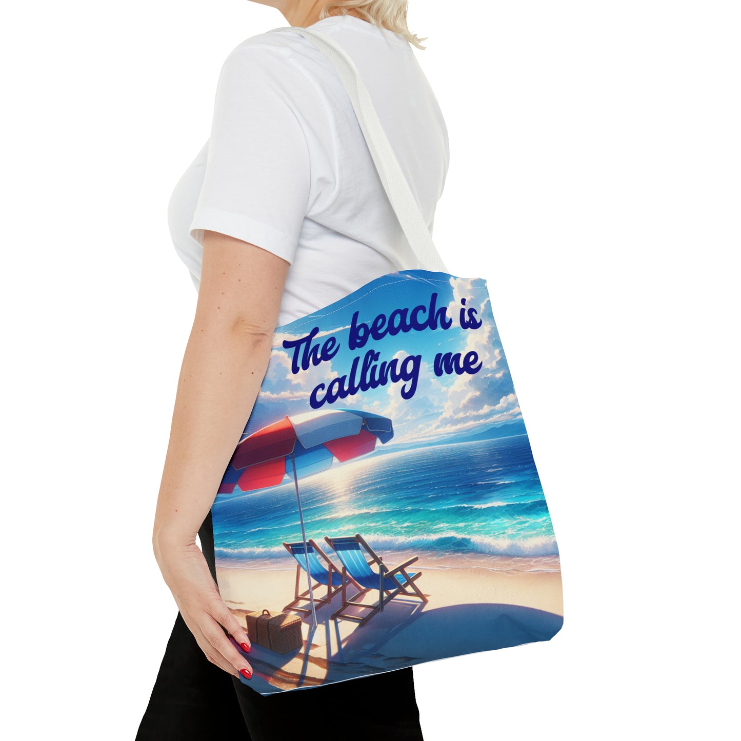 The Beach is Calling Me design Tote Bag