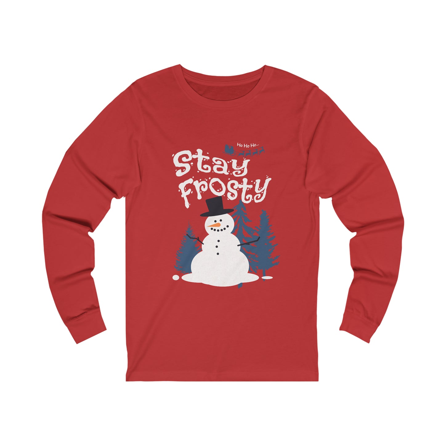 Stay Frosty Santa Christmas | Your Cool and Comfy Companion | Unisex Jersey Long Sleeve Tee | Embrace the coolness and stay fashionable