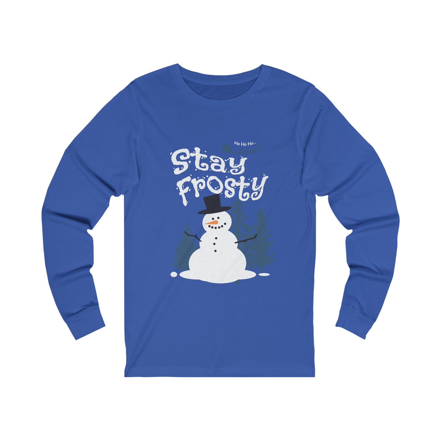 Stay Frosty Santa Christmas | Your Cool and Comfy Companion | Unisex Jersey Long Sleeve Tee | Embrace the coolness and stay fashionable