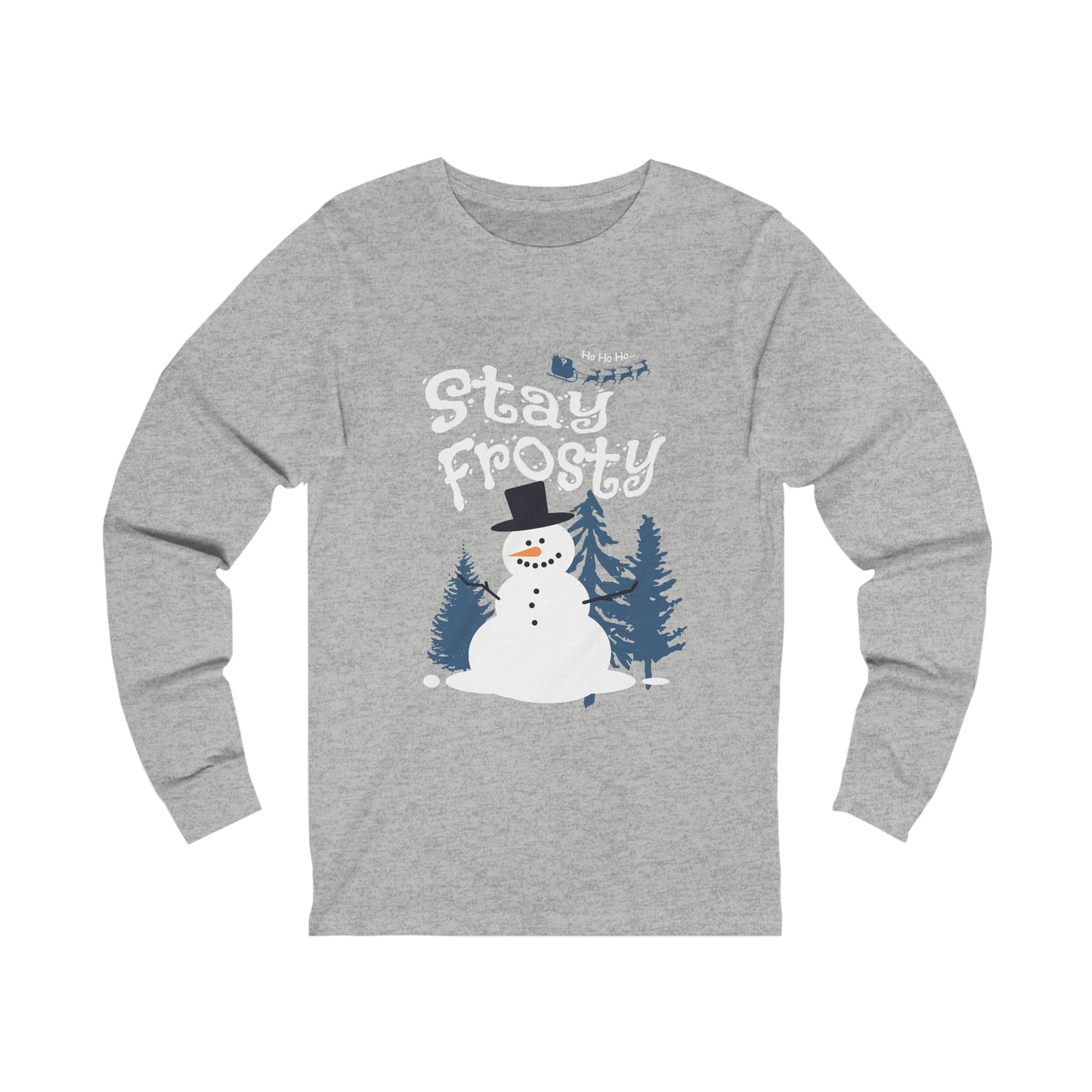 Stay Frosty Santa Christmas | Your Cool and Comfy Companion | Unisex Jersey Long Sleeve Tee | Embrace the coolness and stay fashionable