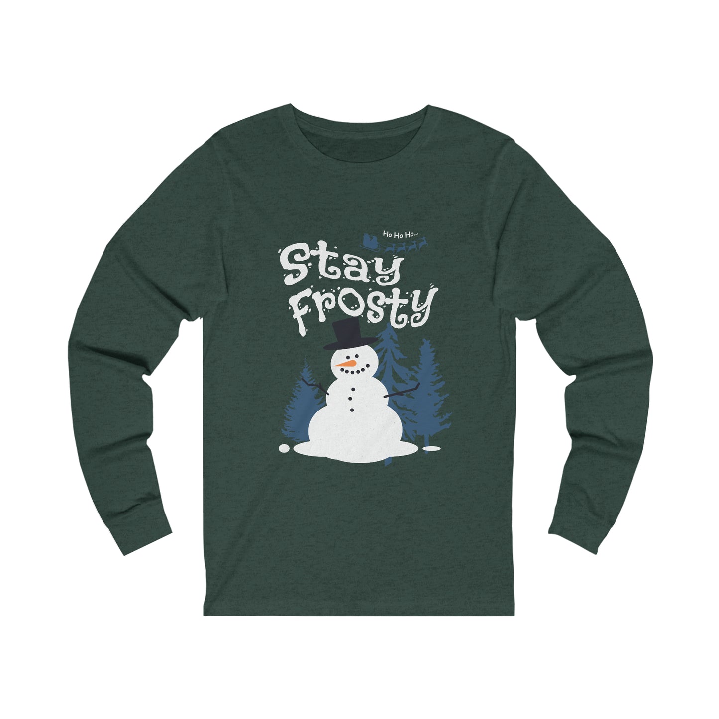 Stay Frosty Santa Christmas | Your Cool and Comfy Companion | Unisex Jersey Long Sleeve Tee | Embrace the coolness and stay fashionable