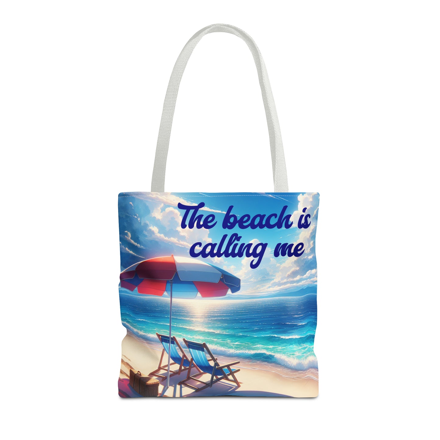 The Beach is Calling Me design Tote Bag
