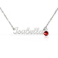 Daughter name necklace with birthstone