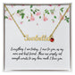 To Mom - Name Necklace with birthstone.