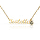 To Mom - Name Necklace with birthstone.