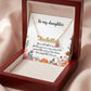 Daughter name necklace with birthstone