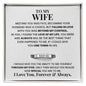 To my wife engraved ring. Love forever and always