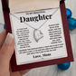 Forever love necklace from mom to daughter