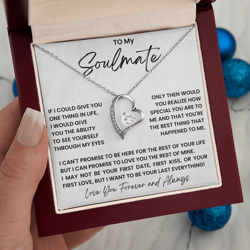 To my soulmate - forever love necklace