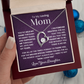 To Mom from Daughter. Forever love necklace