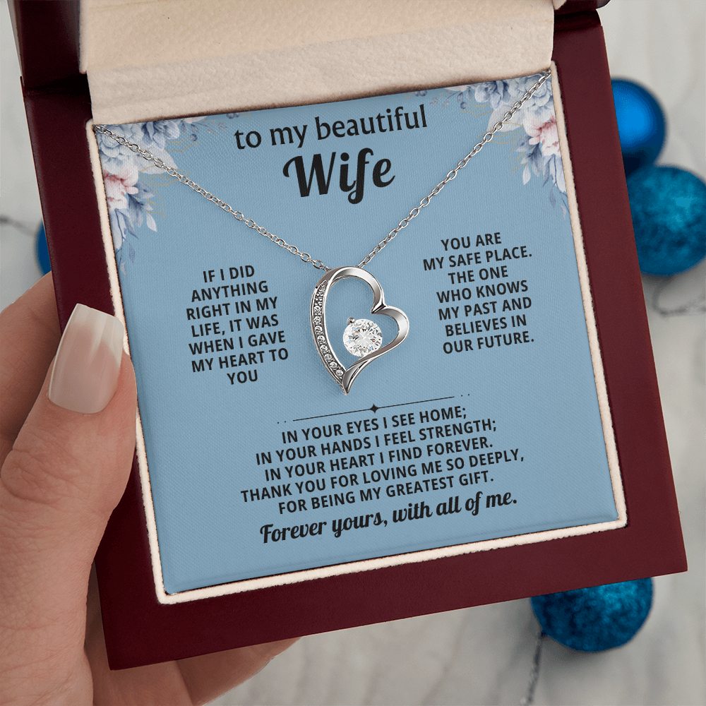 To my beautiful wife forever love