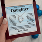 To my beautiful daughter. Forever Love necklace from Mom