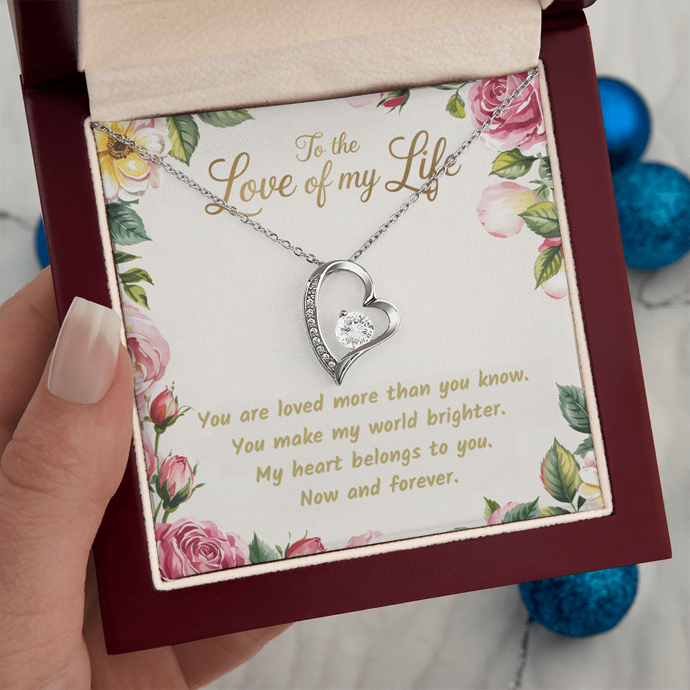 To the Love of My Life. Forever Love Necklace