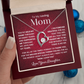 To my loving Mom forever love necklace