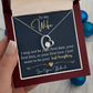 To my wife - forever love necklace